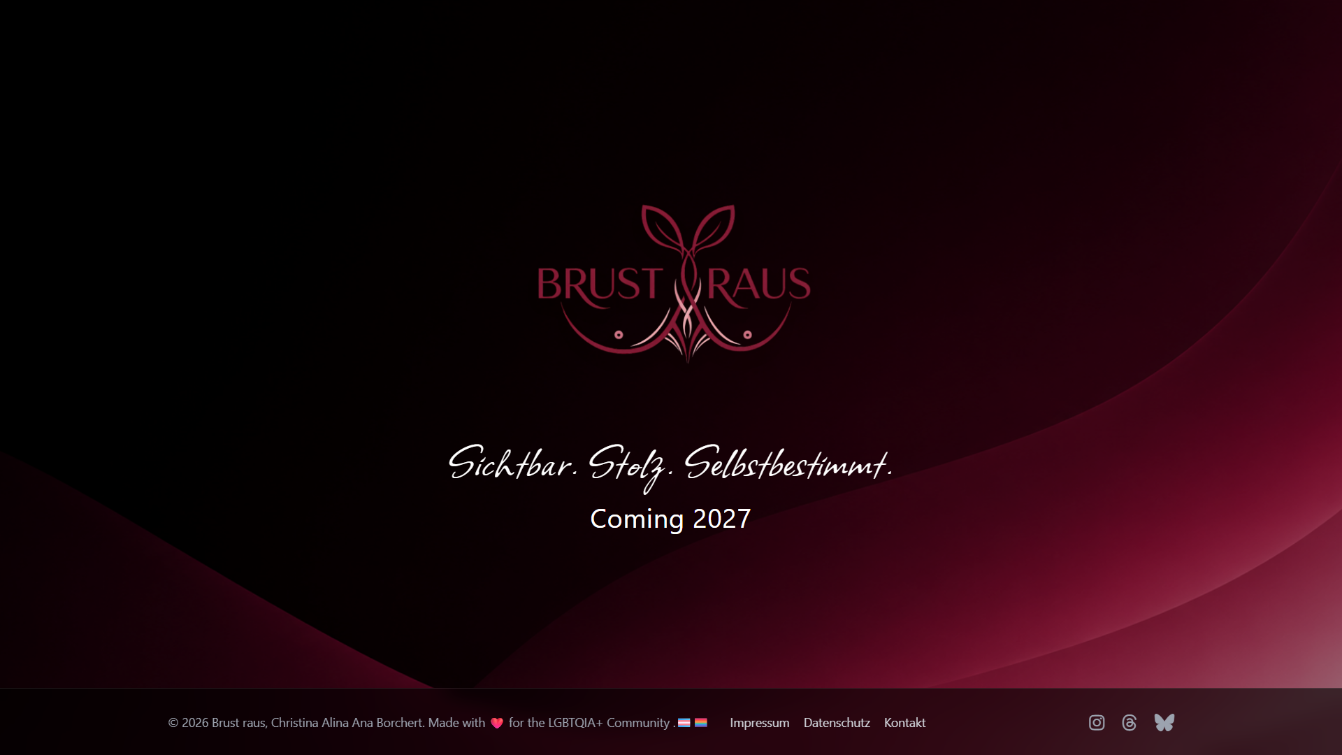 Brust raus Homepage