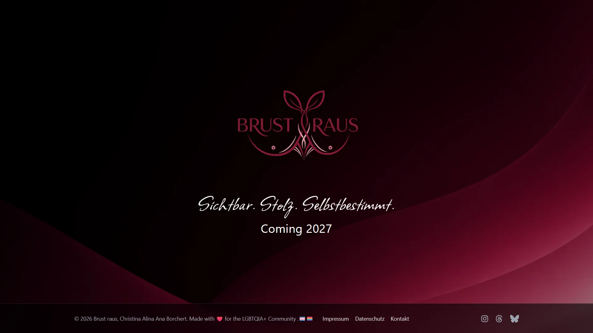 Brust raus